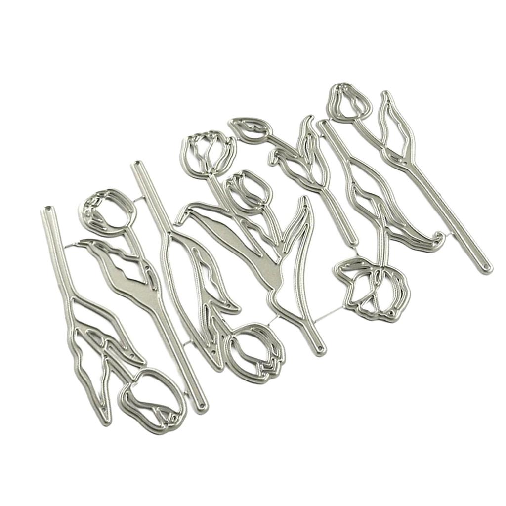 Flower Die Cut Decorative Embossing Paper Die Carbon Steel Cutting Dies For Card Making Scrapbooking Album Bookmarks