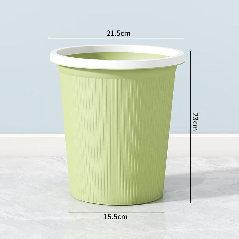 Mini Light Green Lidless Trash Can 5-Pack