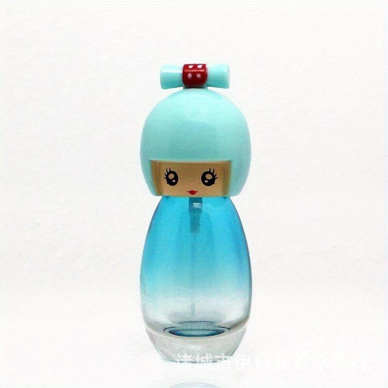 20ML Cute Japanese Kimono Doll Shaped Perfume Glass Spray Bottle Refillable Atomizer Women Travel Perfume Bottle Colorful.