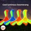 Interactive Luminous Boomerang Soft EVA Three-leaf Cross Flying Disc Flying Rocket Toy  Adult-kids