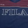 FILA Original FW25 V-Neck Loose Knit Short Sleeve T-Shirt Men tops F11M619103F-NV