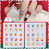 Cross Border Exclusive Nail Art New Alloy Christmas Jewelry Snowman Inlaid With Bells Christmas Nail Set