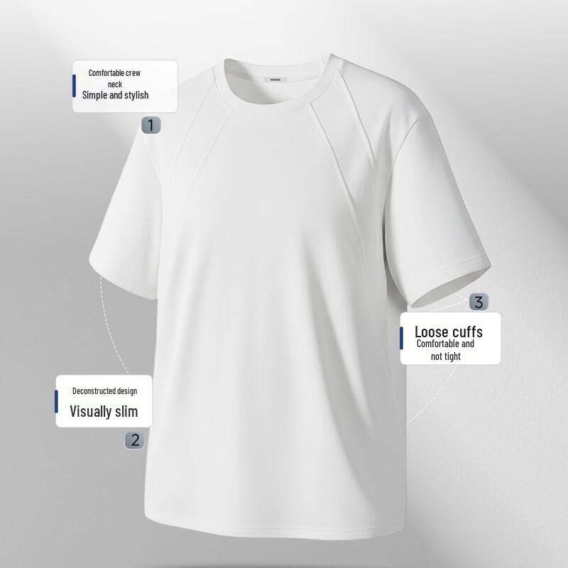 MINISO Men's Loose Fit Casual Round Neck T-Shirt