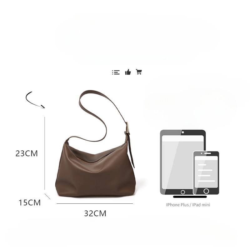 Taška z pravej kože Mäkká kožená dámska taška Veľkokapacitná kožená taška cez rameno Tote taška Jednoduchá crossbody taška