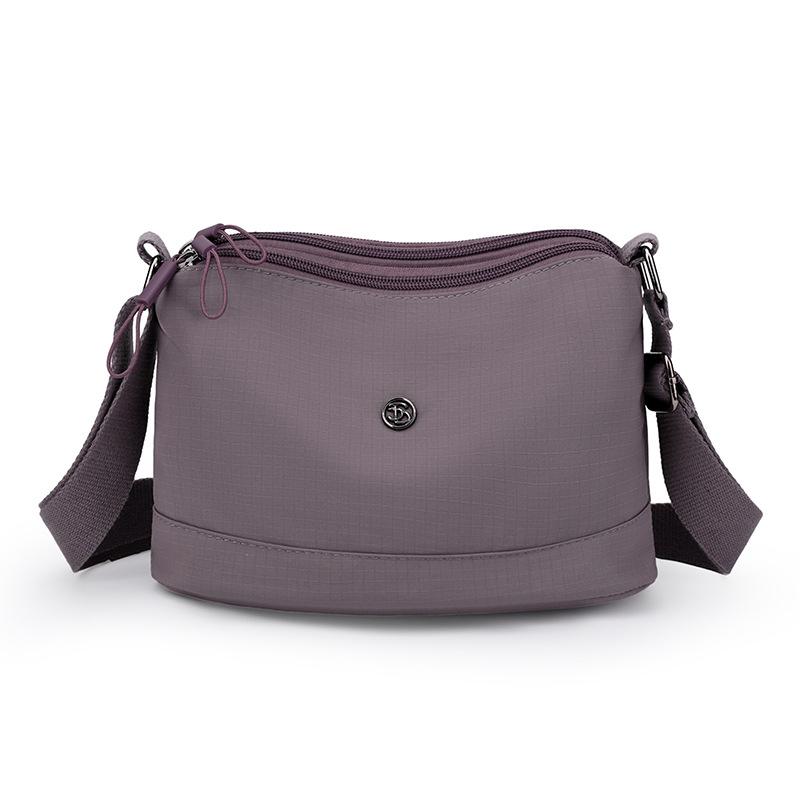 

Нейлоновая женская сумка Сумка через плечо Сумка кросс-боди темно-фиолетового