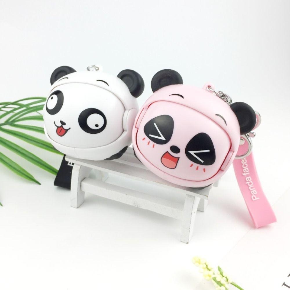 

Animal Doll Panda Pendant Change Expression Sichuan Opera Keyring School Bags рожевий