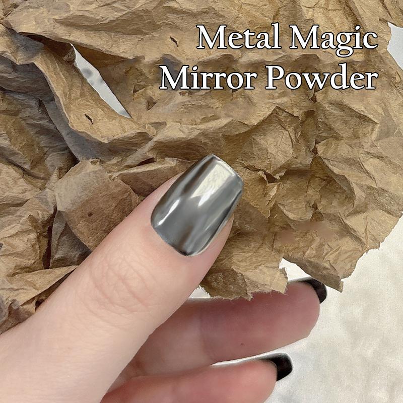 1 Jar Nail Art Mirror Powder Super Bright Pearl Metal Shiny Decorative Dust High-End Feelings Nail Decoration Accessories