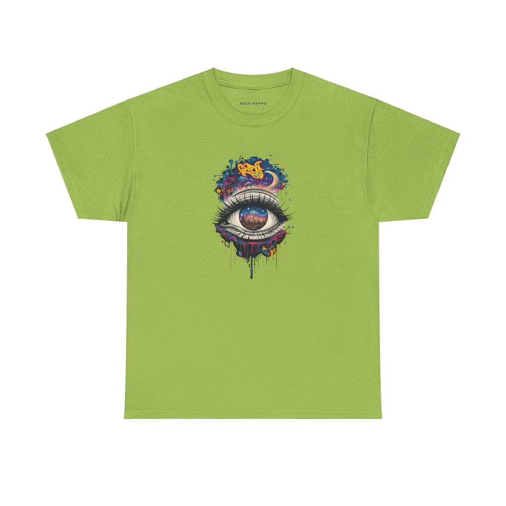 Graffiti Eye Tee, Streetwear T-Shirt, Urban Graphic Shirt, Artistic Unisex Top,