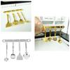 1 Set 1:12 Dollhouse Mini Kitchen Utensils Including Spatula And Slotted Spoon For Cooking Scene Model Decor Accessories