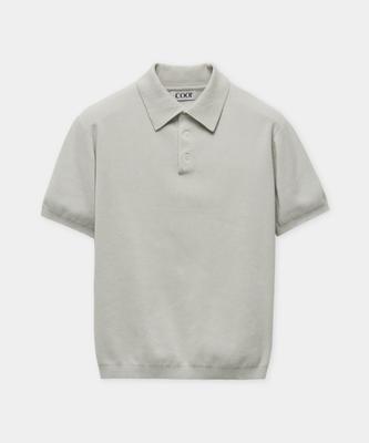 Kueo Compact Sandy Polo Knit (Light Gray)