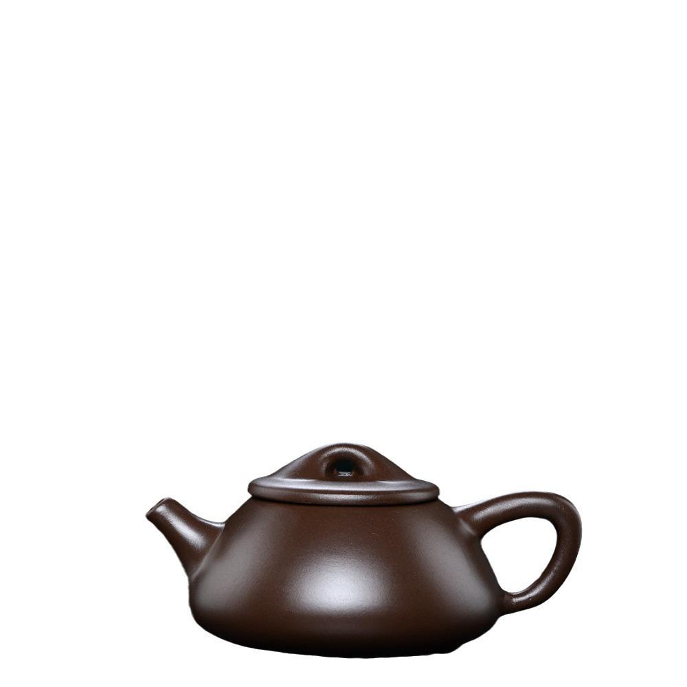Handmade Purple Clay Jingzhou Shi Piao Zisha Teapot with Ball Hole Filter - Elegant Tea Brewing Pot for Home Collection or Gift