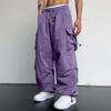 Mens High Waist Parachute Workwear Sweatpants Loose Casual Jogging Pants for Daily Casual Wear and Outdoor Sports