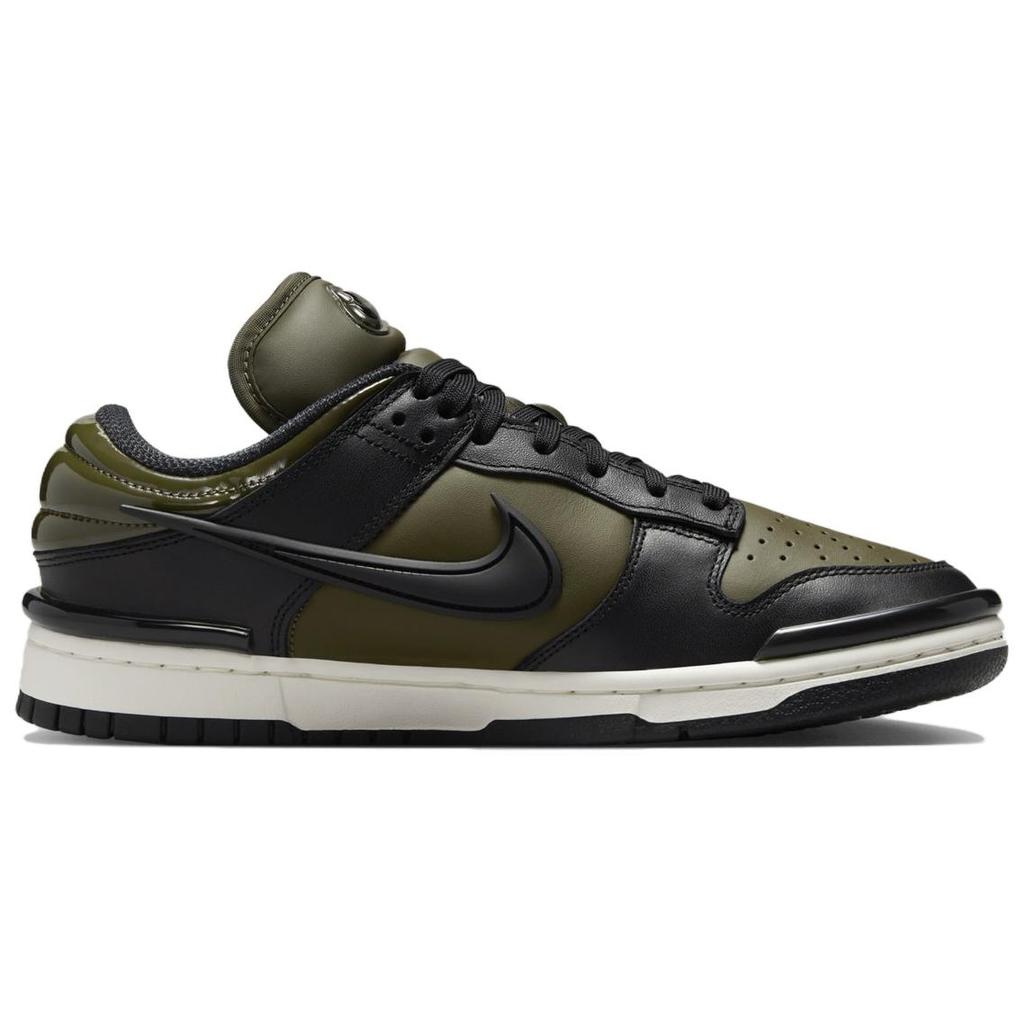 Nike Dunk Low Twist Army Khaki Black Women' s Sneakers Skate Shoes HJ7335-133