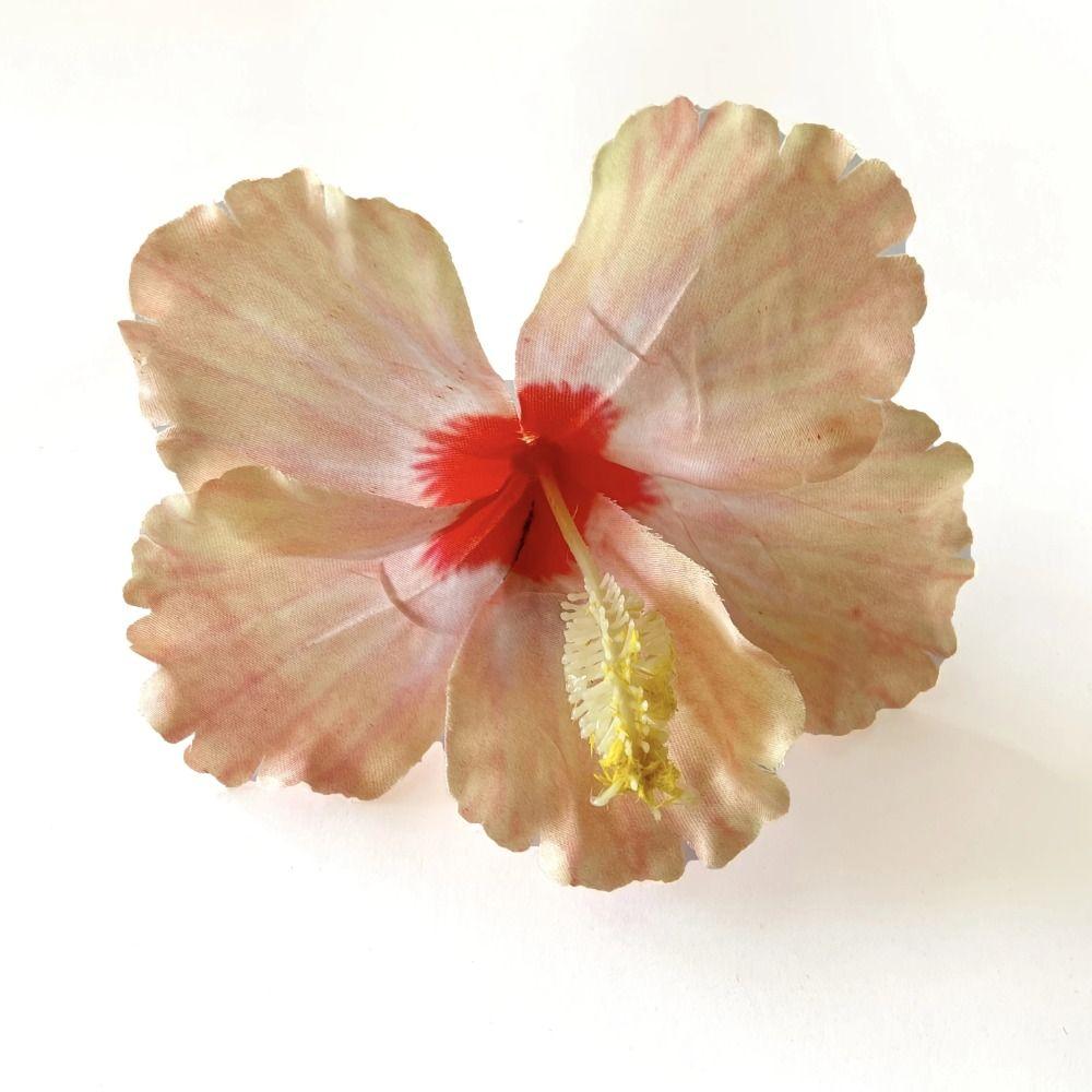 Bangs Clip Hibiscus Flower Hairpin Cloth Bohemian Style Hair Clip  Summer