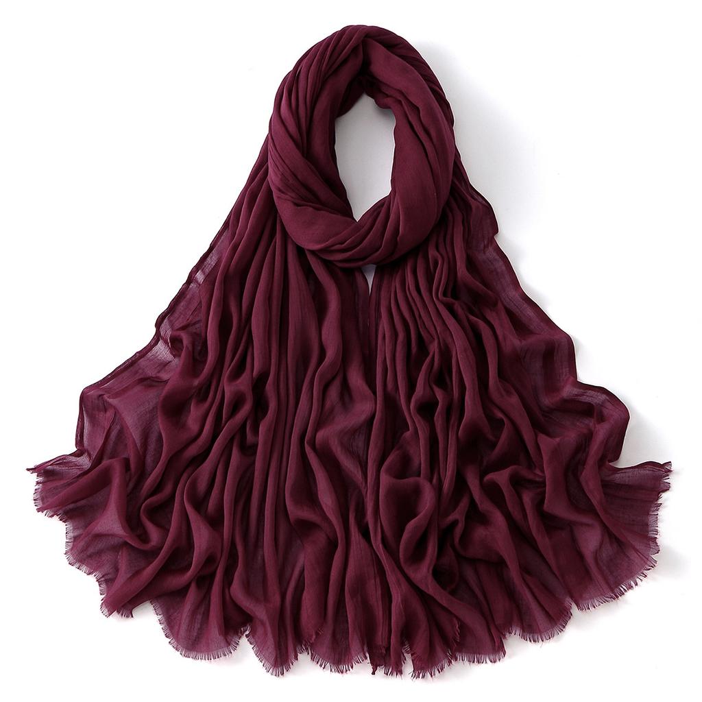 Resistant Fabric Easy To Carry Non-Slip Full Coverage Formal Muslim Hijab For Women Elegant Headscarf Full Coverage Event