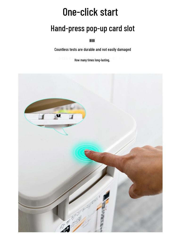 Luxurious Minimalist Dual Compartment Trash Can with Lid & Foot Pedal