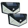 1-4Pcs 100 LED Solar Wall Light Outdoor Solar Lamp PIR Motion Sensor Solar Powered Sunlight Street Lantern for Garden Decoration