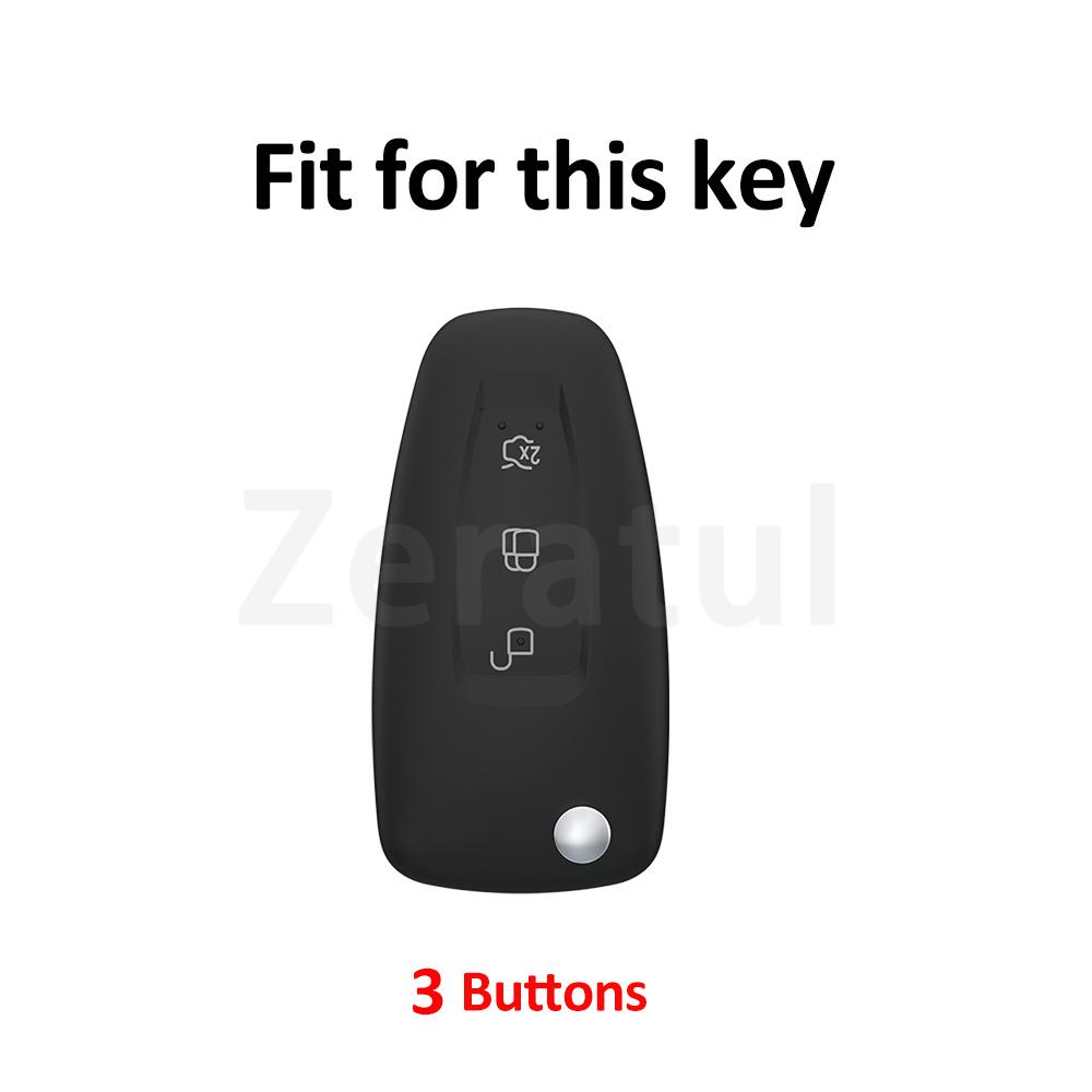 Auto For Ford C-Max S-Max Mondeo Focus 2 3 Mk3 Ecosport Kuga Escape Fiesta Tpu Car Key Cover Bag Case Shell Keyless Protector