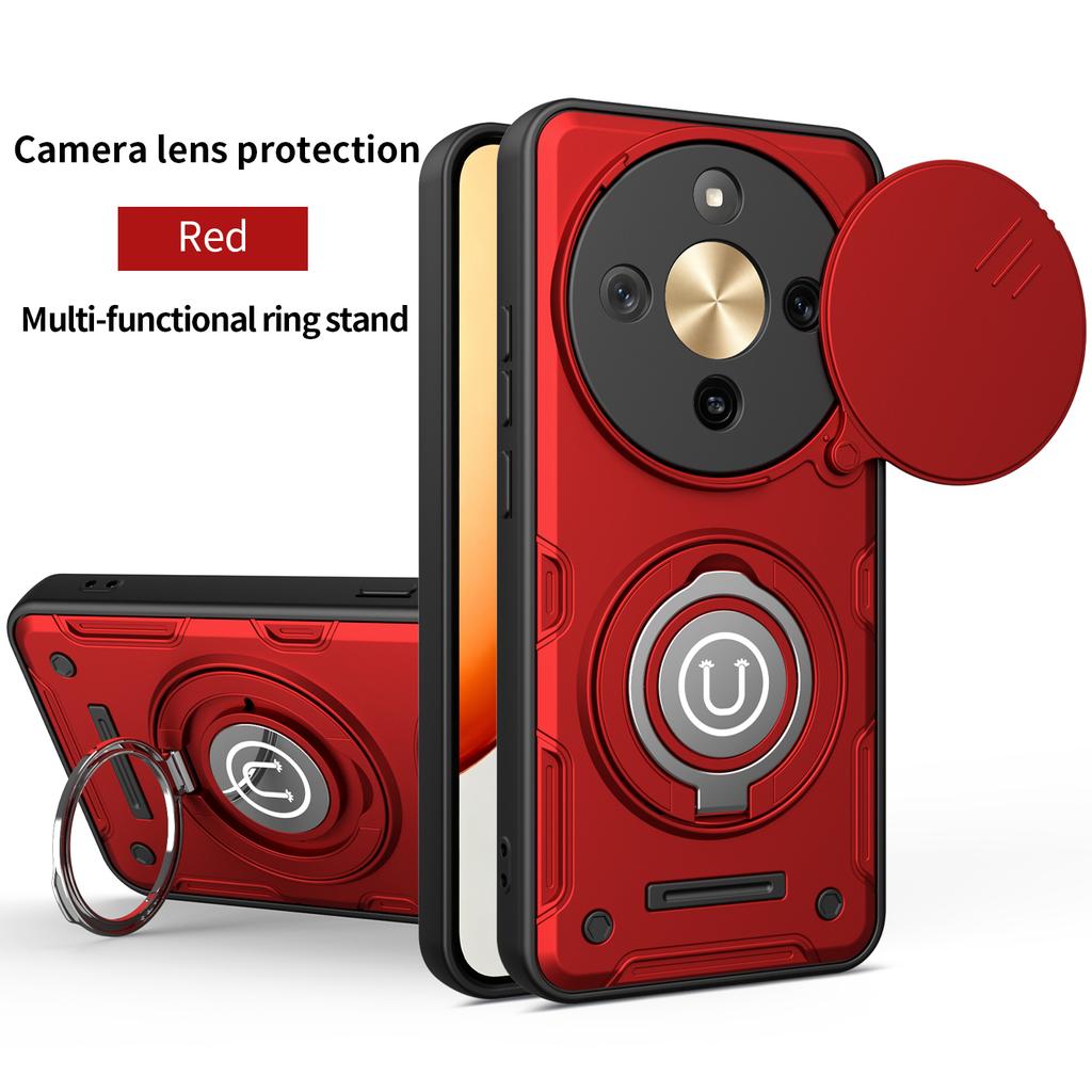 For Honor Magic8 lite Case Honor X9D Cover magic8 lite Magnetic Armor Shockproof Ring Holder Magsafe Wireless Charge Phone Cover