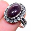 Amethist Edelsteen Handgemaakte 925 Sterling Zilveren Sieraden Ring Maat 8.5