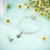 Original Charms Copper Purple Iris Flower Cat Beads Fit Platabracelets For Women Jewelry Making Fine Gifts
