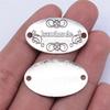 Letter Plate Connectors Alphabet A-Z Antique Bronze Zinc Alloy Jewelry Making Craft Parts DIY Connect Parts