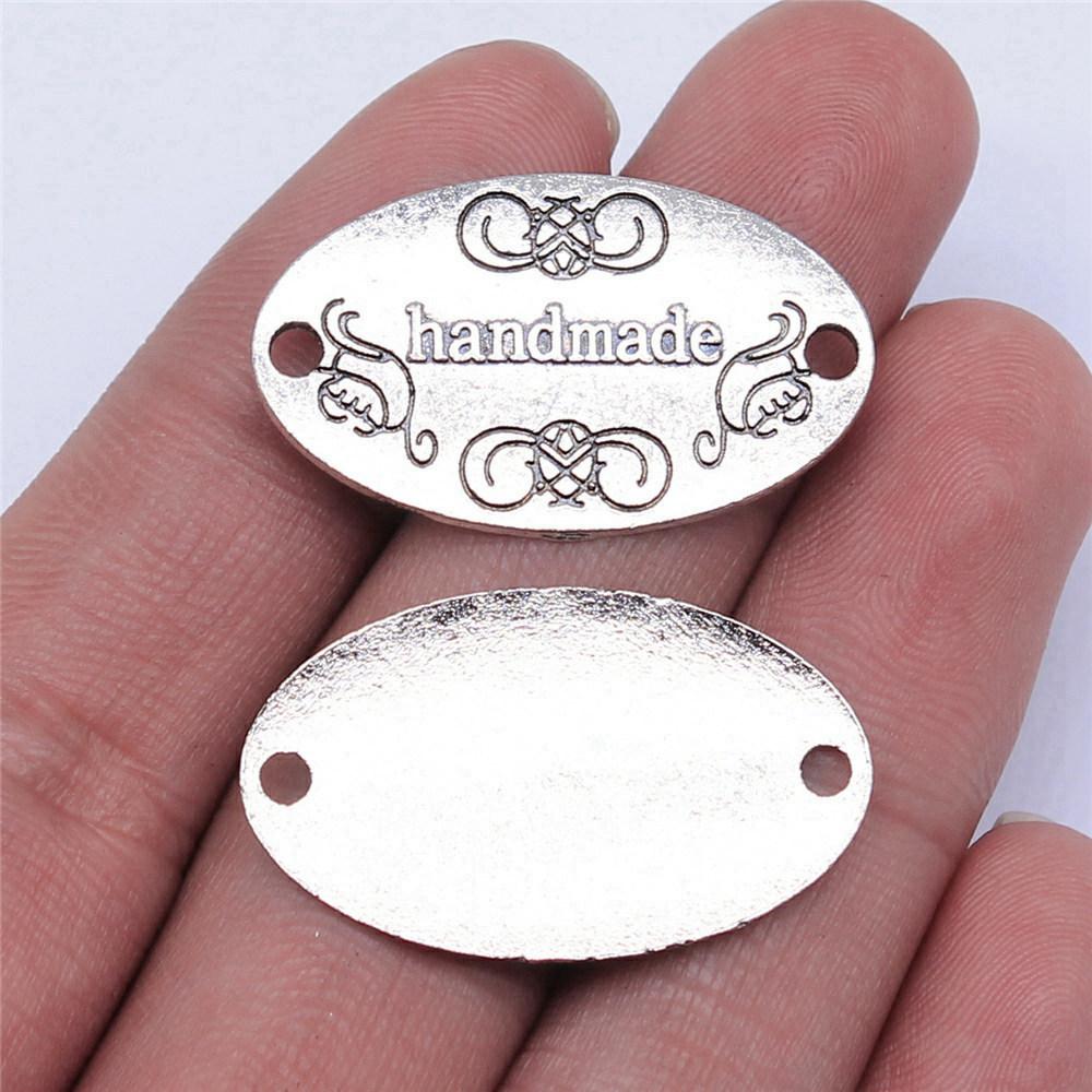 Letter Plate Connectors Alphabet A-Z Antique Bronze Zinc Alloy Jewelry Making Craft Parts DIY Connect Parts