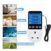 Timer Socket Thermostat Multi-Function Temperature Controller Outlet with Timer Switch Sensor Probe Heater Cool Tool
