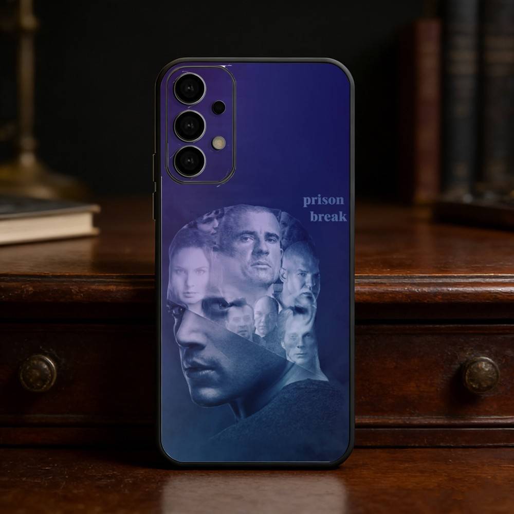 P-Prison Break Phone Case For Samsung S25,24,23,22,30,21,10,9,Ultra,Plus,Lite Soft Black Case