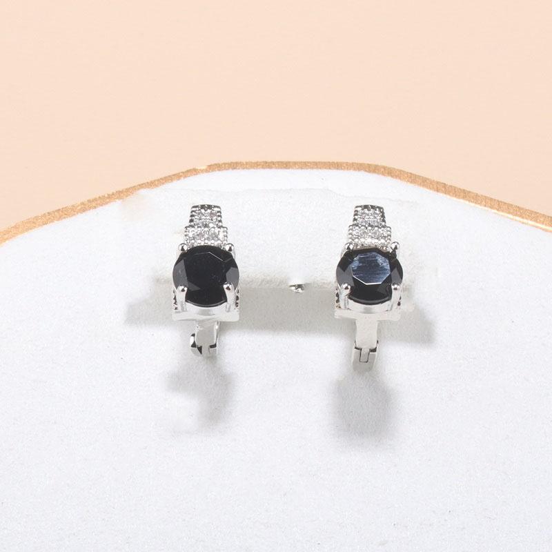 Fine Jewelry   Fashion Party Women Dress Accessories Cz Hoop Earrings Necklace Bracelet Adjustable Ring 5-Piece Sets
