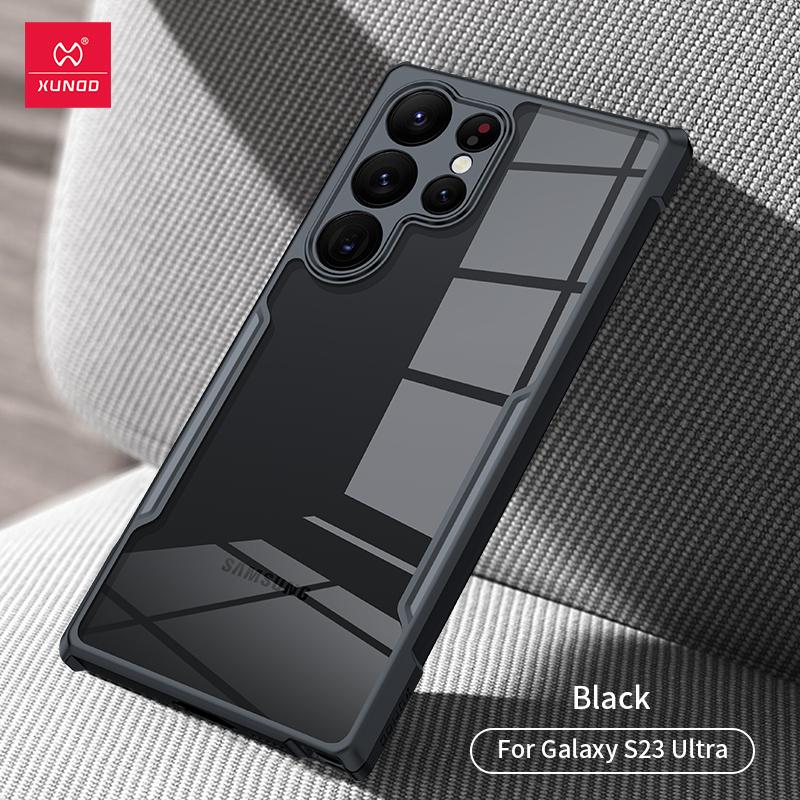 For Samsung Galaxy S25 S24 S23 Ultra Plus S25+ S24+ S23+ Case XUNDD Casing Transparent Phone Cover Shockproof Bumper Protective Cases
