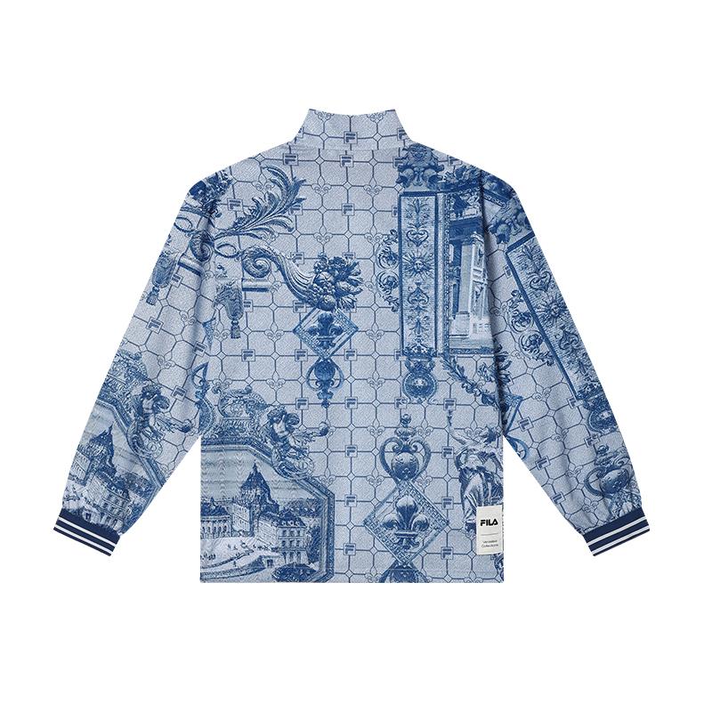 Fila Jackets Men's All Over Print Stand Collar Moderate Workwear F11M428704FZA