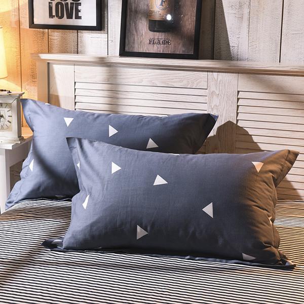 2 Piece Simple Style Pillow Case Cover Plain Dyed   Pillowcase Polyester Pillow Cases For Kids Adults 48cm*74cm48