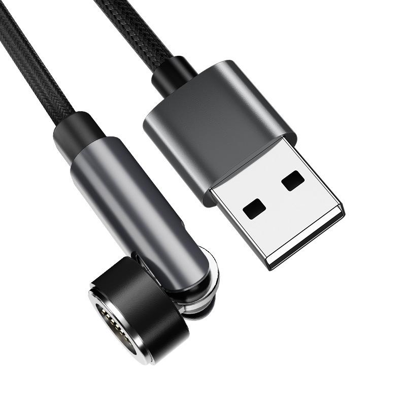 Data Cable Rotating Magnetic Type C Cable 5A Super Fast Charging Magnet USB-C Charger Data Cord For iPhone Samsung Xiaomi