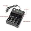 USB-Akkuladegerät 4-Schacht Unabhängiger Ladeadapter Zweifarbige Anzeige Für 18650 Lithium