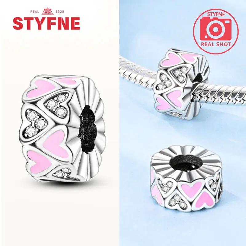 Exquisite Original Couple Love Boy&Girl Dangle Charms Heart Beads Copper Bracelet For Women Diy Jewelry Gift Charms Beads