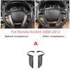 Carbon Fiber Car Steering Wheel Trim kit for honda accord 2008-2012