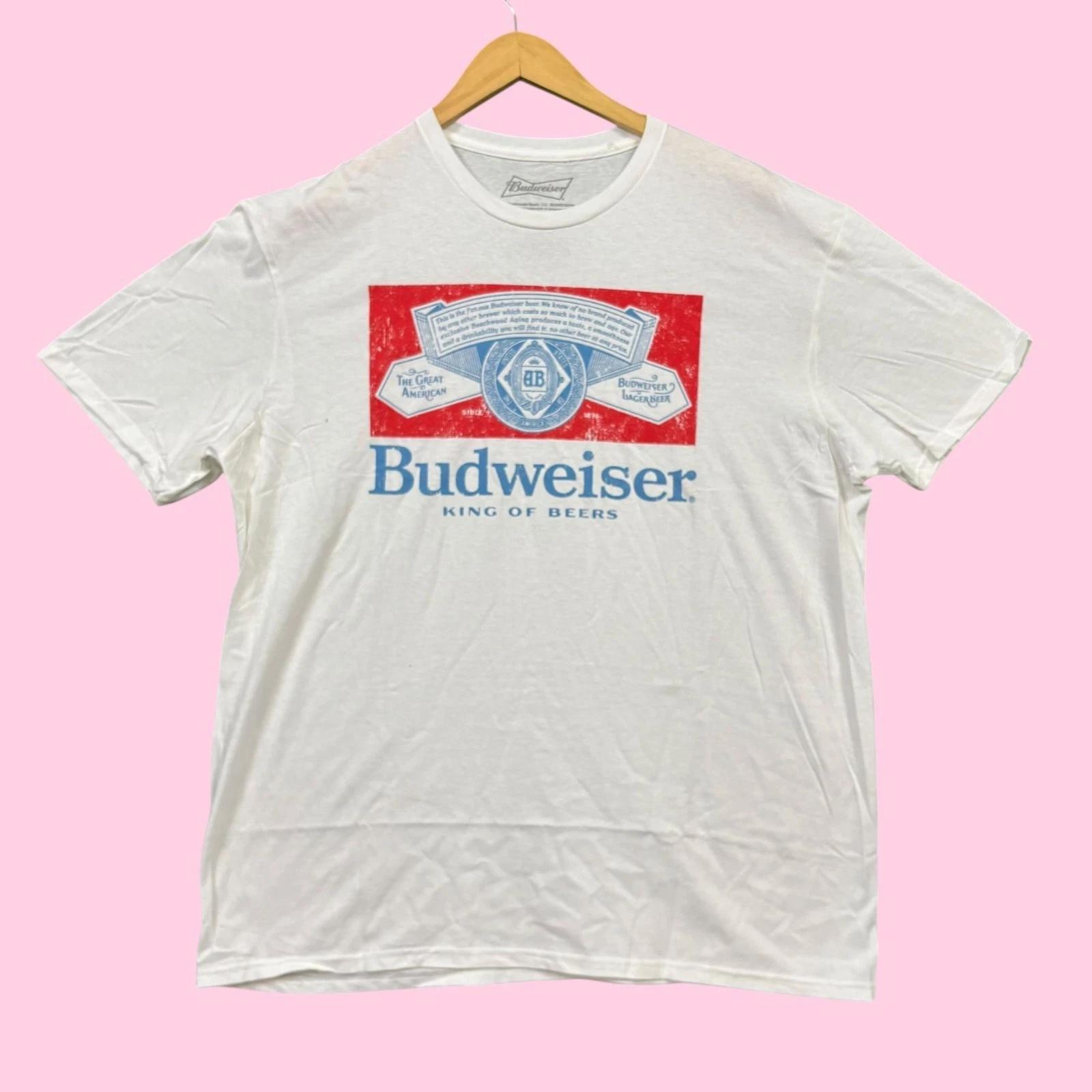 The Great American Budweiser King of Beer Since 1876 Tee XL M