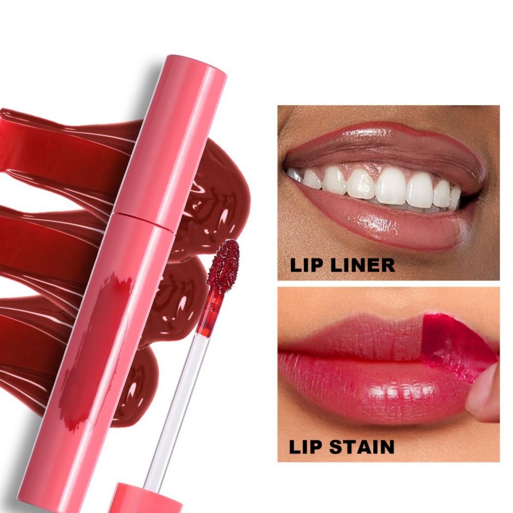 6 Farben Peel-Off-Maske Lipgloss Langanhaltende Lippentönung Peel-Off-Lippenfleck Lipliner