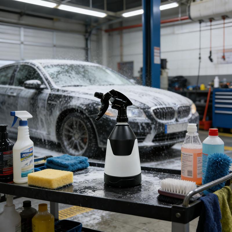 900Ml Large Capacity Bottles Leak-Free Super Fine Mist Trigger Sprayer Flower Watering Spray Bottle Car Wash Supplies