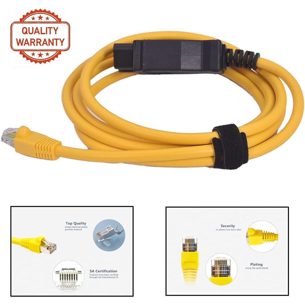 RJ-45 Cable, Connection Tools, Ethernet To OBD, Interface Cable, Coding for F Series for BMW