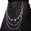 Zink Zink Zinklegierung Metall Hüftkette Nieten Punk Gürtelkette Persönlichkeit Jeans Kette Schlüsselanhänger