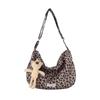 New Casual Leopard Print Tote Bag, Premium Retro Large-capacity Cloth Bag, Female Student Versatile Messenger Bag