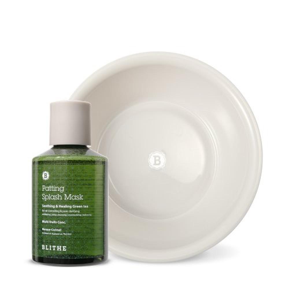 Blithe Patting Splash Cleansing Pack Green Tea 150ml + Cleansing Bowl Set none