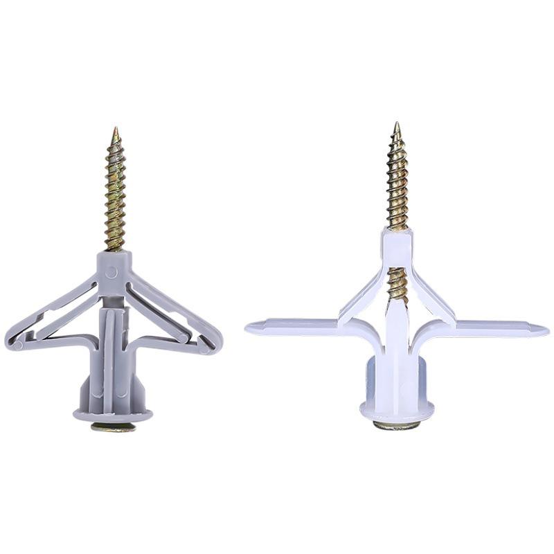 Butterfly Type Plastic Expansion Screws for Gypsum Board and Hollow Bricks