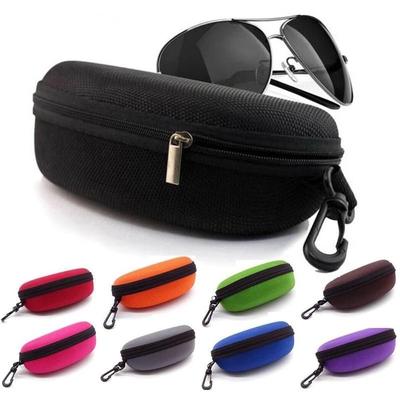 Lunettes de soleil Homme Femme Lecture Protection Housse Unisexe Voyage Portable EVA Fermeture Éclair avec Crochet Étui à Lunettes Boîte de Rangement pour Lunettes