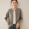Women's Autumn/Winter Cashmere Cardigan: Thick, Short, Double Zipper, Raglan Sleeve, Loose Knit