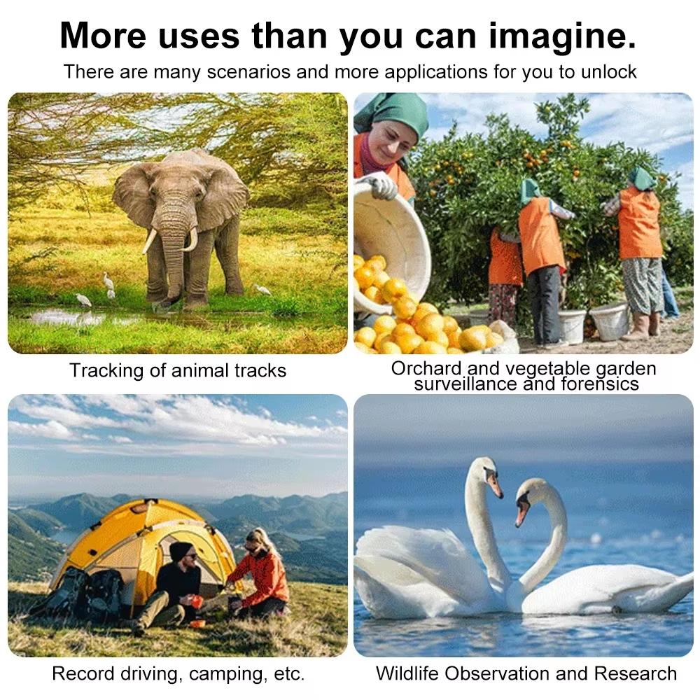 Mini HD 1080P Hunting Trail Camera Waterproof Hunting Camera Infrared Night Vision Security Cam Outdoor Wildlife Photo Traps