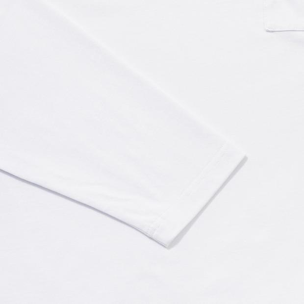UMBRO Pocket Cotton Long Sleeve T-Shirt White Ur121Crl11