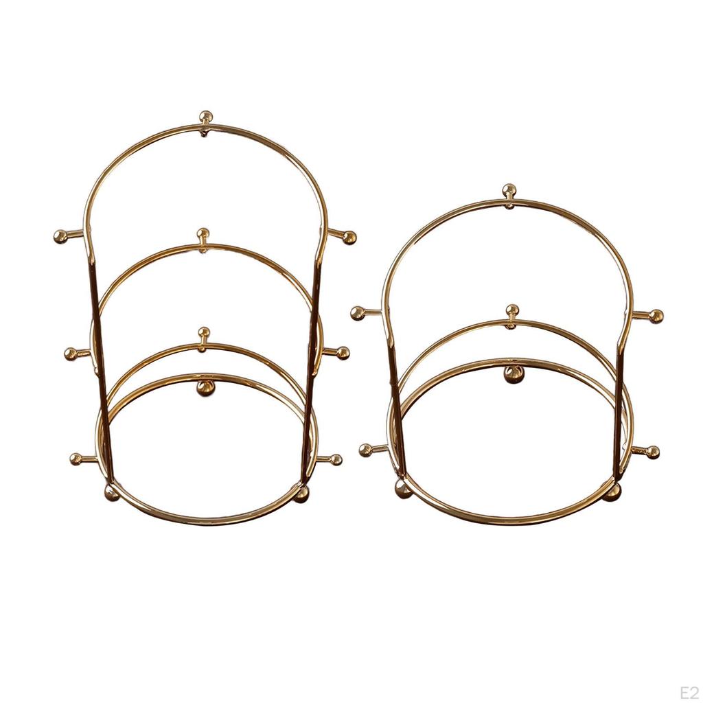 Stojak podtrzymujący tiarę ślubną Stojak ekspozycyjny na opaski ślubne Organizer na opaski metalowe tiary